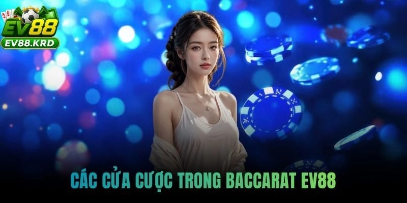 Các cửa cược trong Baccarat EV88